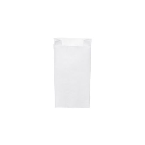 Papírová kapsa s bočním skladem bílá 12+5 x 24 cm `1kg` [1000 ks]