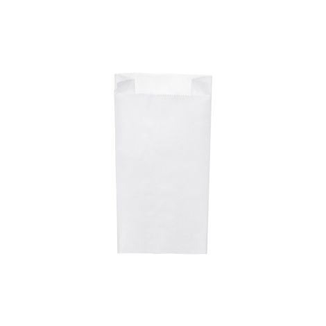 Papírová kapsa s bočním skladem bílá 14+7 x 29 cm `1,5kg` [1000 ks]
