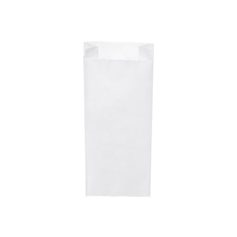 Papírová kapsa s bočním skladem bílá 14+7 x 32 cm `2kg` [1000 ks]