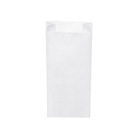 Papírová kapsa s bočním skladem bílá 15+7 x 35 cm `2,5kg` [1000 ks]