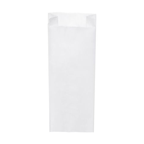 Papírová kapsa s bočním skladem bílá 15+7 x 42 cm `3kg` [1000 ks]