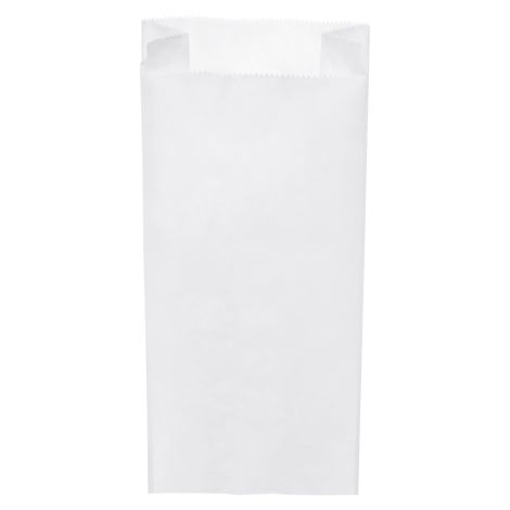 Papírová kapsa s bočním skladem bílá 20+7 x 45 cm `5kg` [1000 ks]