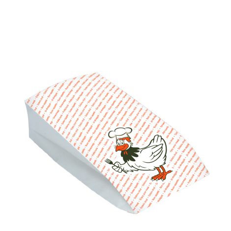 Papírový sáček (PAP/PE) 2vrstvý nepromastitelný na kuře 15+8 x 30 cm `Maxi` [100 ks]