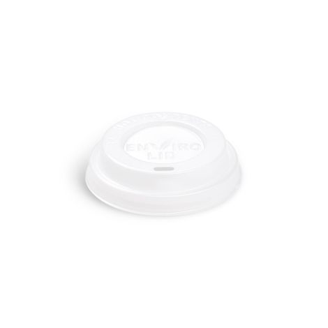 Víčko vypouklé (CPLA) bílé pro sklenici Ø80mm [100 ks]
