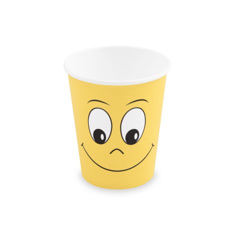 Papírový pohár (PAP/PE) Smile Ø80mm 280ml `0,2L/8oz/M` [10 ks]