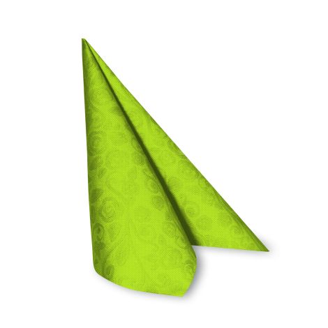 Ubrousek (PAP-Airlaid) PREMIUM Dekor-R žlutozelený 40 x 40 cm [50 ks]
