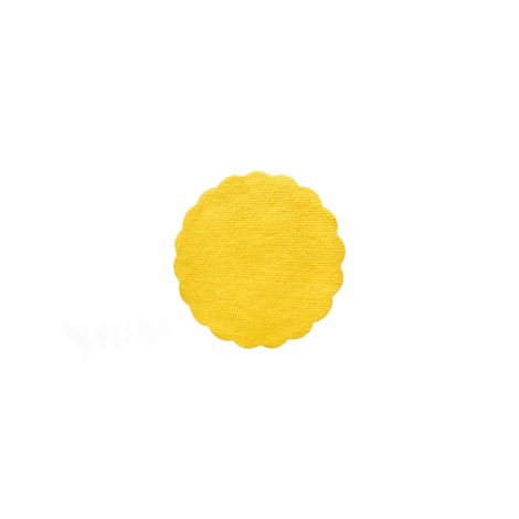 Rozetka (PAP-Airlaid) PREMIUM žlutá Ø9cm [500 ks]