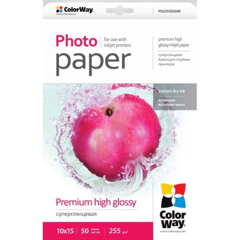 Fotopapír - 10 x 15 cm / 255g - premium, lesklý, 50 ks v balení