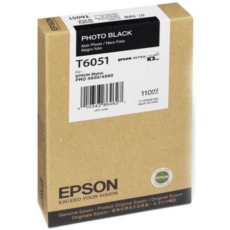 Cartridge Epson T6051, foto černá (photo black), originál