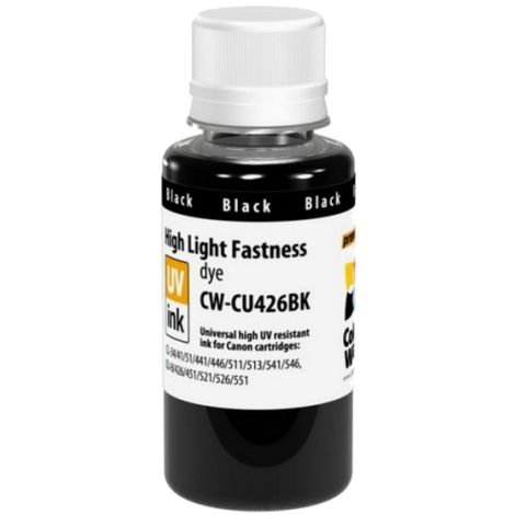 Inkoust pro kazetu Canon CLI-521BK, dye, odolný voči UV, černá (black)