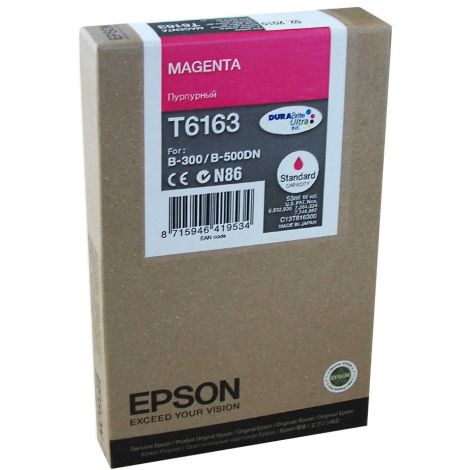 Cartridge Epson T6163, purpurová (magenta), originál