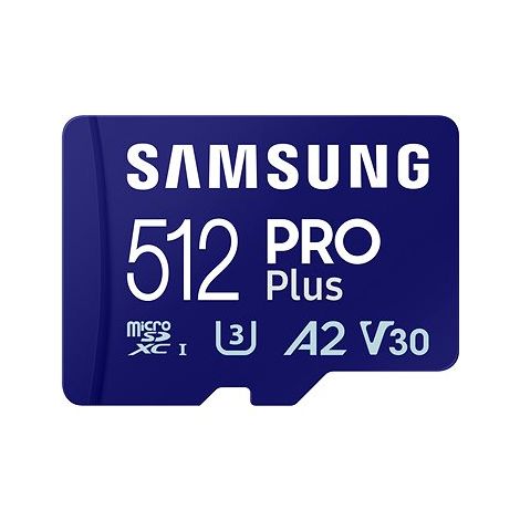 Samsung/micro SDXC/512GB/180MBps/Class 10/+ Adaptér/Modrá MB-MD512SA/EU