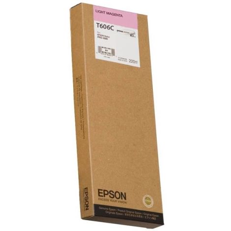 Cartridge Epson T606C, světlá purpurová (light magenta), originál