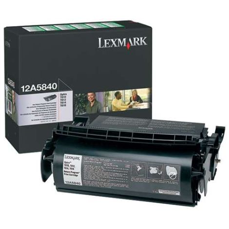 Toner Lexmark 12A5840 (T610, T612, T614), černá (black), originál