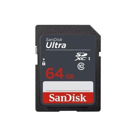 SanDisk Ultra/SDXC/64GB/100MBps/UHS-I U1 / Class 10 SDSDUNR-064G-GN3IN