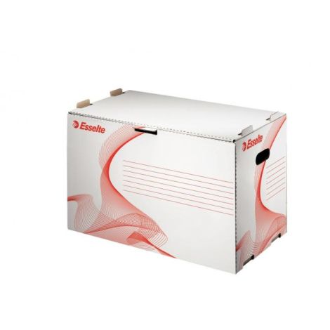 Archivní krabice na pořadače Esselte bílá/červená 530x343x311 mm