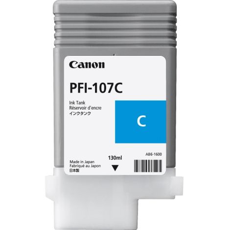 Cartridge Canon PFI-107C, azurová (cyan), originál