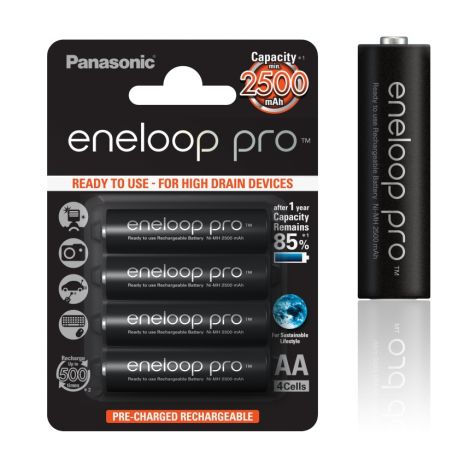 Panasonic Eneloop Pro AA NiMH 1,2V 2500mAh BL4 11486