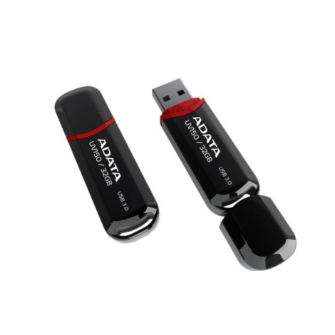 ADATA UV150/32GB/90MBps/USB 3.0/USB-A/Černá AUV150-32G-RBK