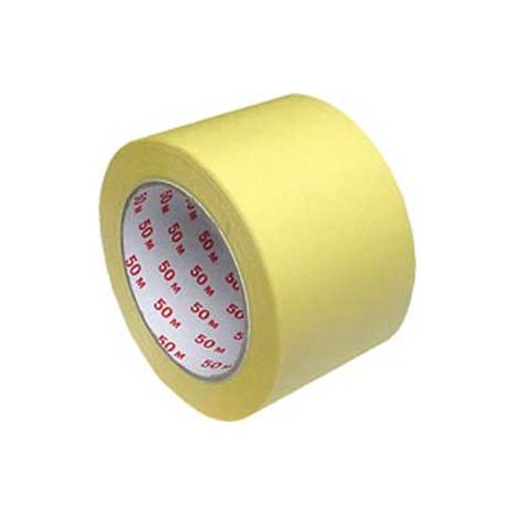 Maskovací krepová páska 75mm x 50m žlutá