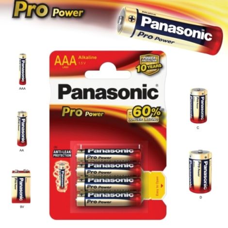 Alkalická baterie AAA Panasonic Pro Power LR03 4ks 09738