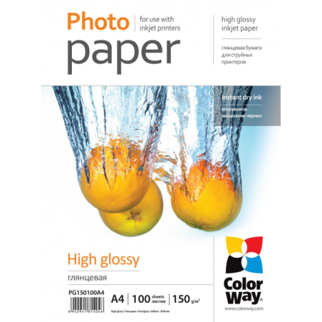 Fotopapír - A4 / 150g - lesklý, 100 ks v balení
