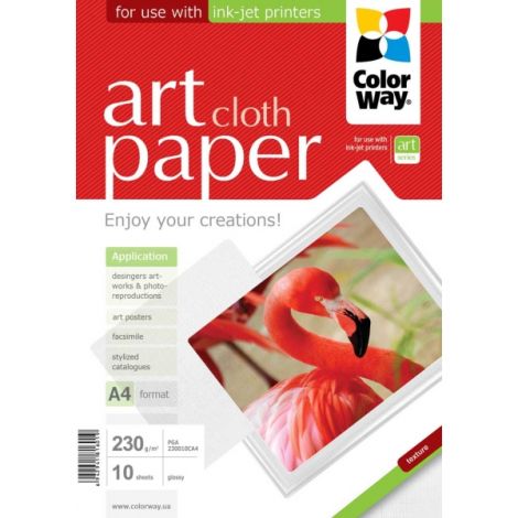 Fotopapír - A4 / 230g - lesklý, textura látka, 10 ks v balení