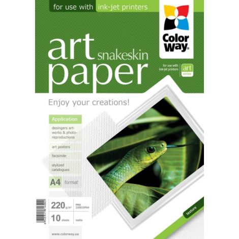 Fotopapír - A4 / 220g - matný, textura hadí kůže, 10 ks v balení