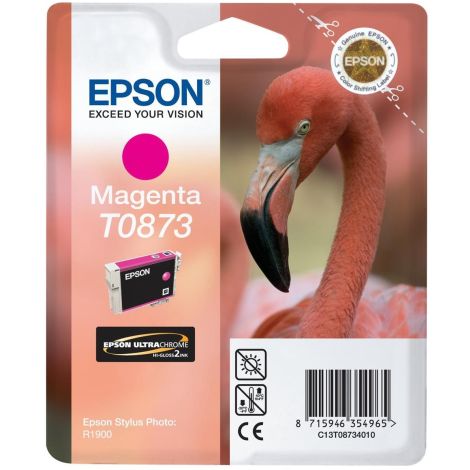 Cartridge Epson T0873, purpurová (magenta), originál