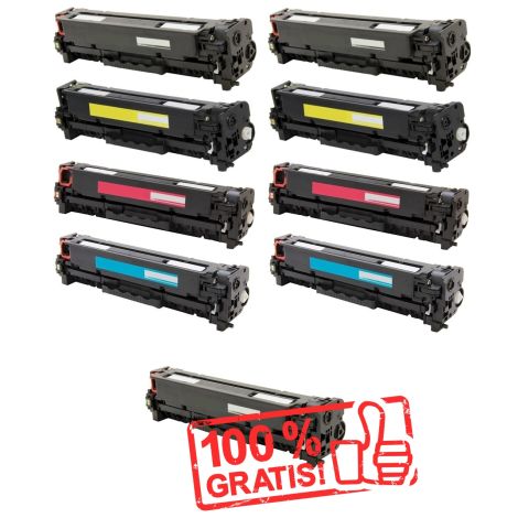 Toner 2 x HP CE410X, CE411A, CE412A, CE413A (305A) + CE410X ZDARMA, multipack, alternativní