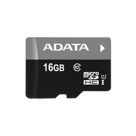 Adata/micro SDHC/16GB/50MBps/UHS-I U1 / Class 10/+ Adaptér AUSDH16GUICL10-RA1