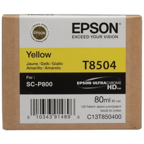 Cartridge Epson T8504, žlutá (yellow), originál