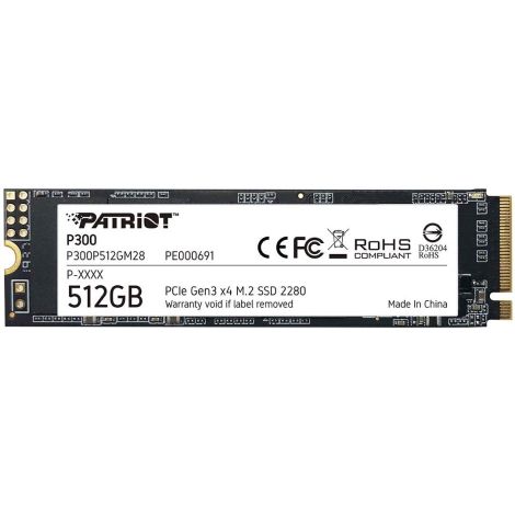 PATRIOT P300/512GB/SSD/M.2 NVMe/3R P300P512GM28