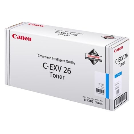 Toner Canon C-EXV26C, azurová (cyan), originál