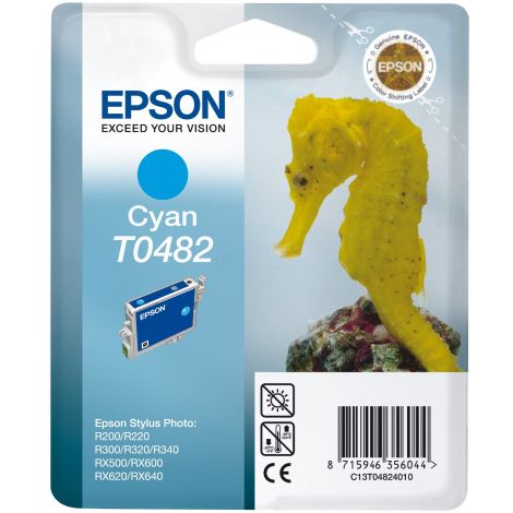 Cartridge Epson T0482, azurová (cyan), originál
