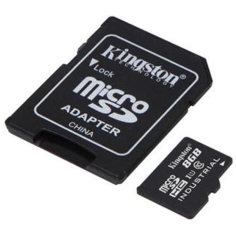 Kingston Industrial/micro SDHC/8GB/100MBps/UHS-I U3 / Class 10/+ Adaptér SDCIT2/8GB