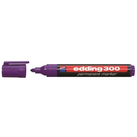 Permanentní popisovač edding 300 fialový