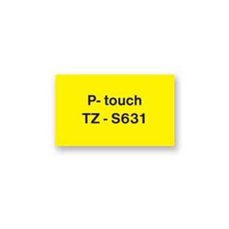 Samolepící páska Brother TZe-S631 12 mm žlutá/černá