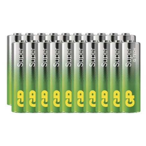 GP Alkalická batéria SUPER AA (LR6) - 20ks 1013222001
