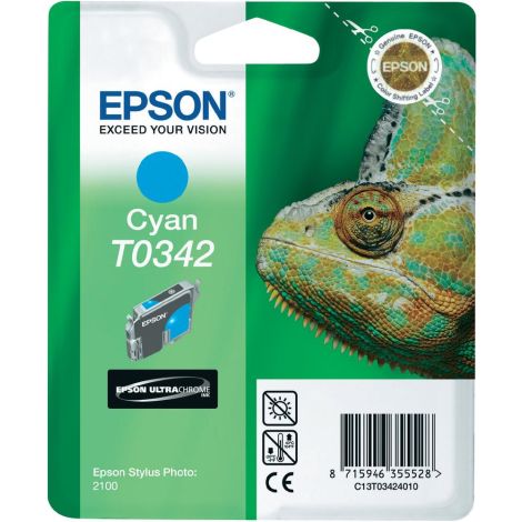 Cartridge Epson T0342, azurová (cyan), originál