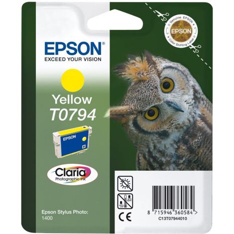 Cartridge Epson T0794, žlutá (yellow), originál