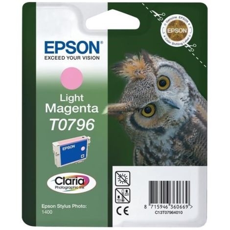 Cartridge Epson T0796, světlá purpurová (light magenta), originál