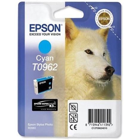 Cartridge Epson T0962, azurová (cyan), originál