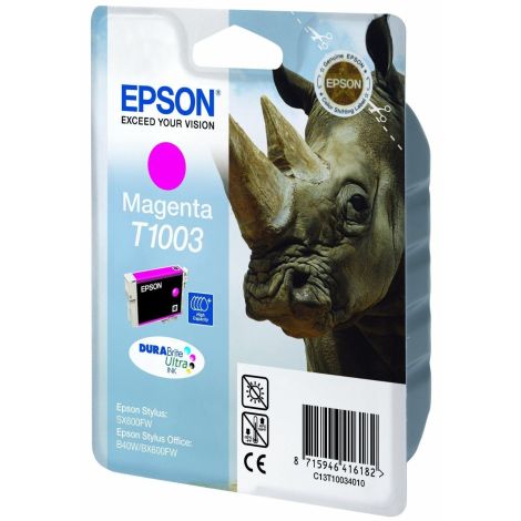 Cartridge Epson T1003, purpurová (magenta), originál