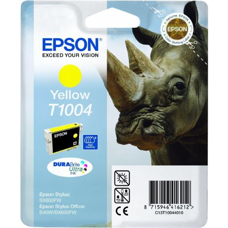 Cartridge Epson T1004, žlutá (yellow), originál