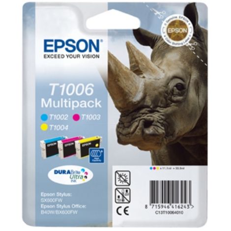 Cartridge Epson T1006, CMY, trojbalení, multipack, originál