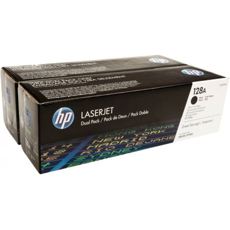 Toner HP CE320AD (128A), dvojbalení, černá (black), originál