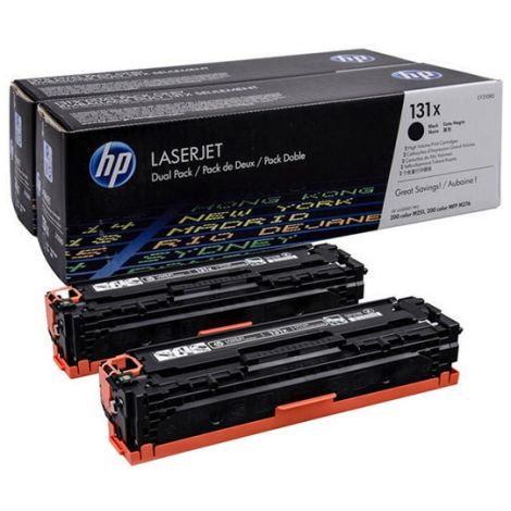 Toner HP CF210XD (131X), dvojbalení, černá (black), originál