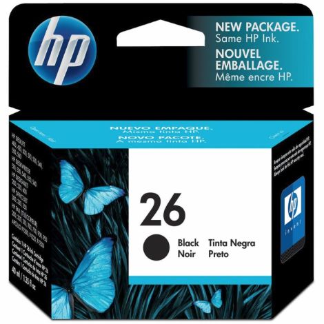Cartridge HP 26 (51626AE), černá (black), originál