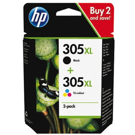 Cartridge HP 305, 6ZA94AE, dvojbalení, multipack, originál